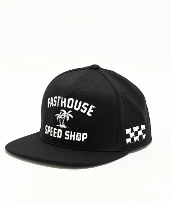 Fasthouse Alkyd Black Snapback Hat