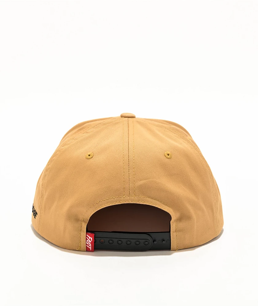 Fasthouse Call Us! Brown Snapback Hat