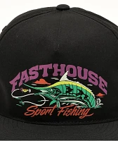 Fasthouse Panama Black Snapback Hat