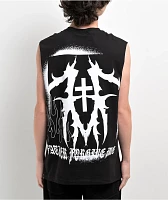 Father Forgive Me Skull Black Tank Top