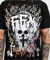 Father Forgive Me Skull Cross Black T-Shirt