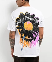 Father Forgive Me Sunflower White T-Shirt