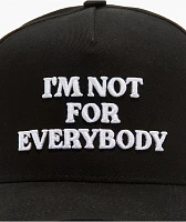 Field Grade Not For Everybody Black Snapback Hat