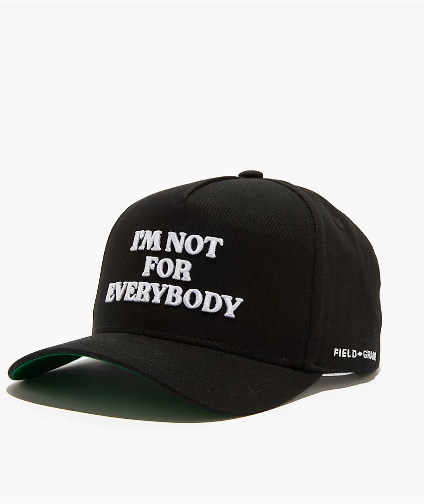 Field Grade Not For Everybody Black Snapback Hat