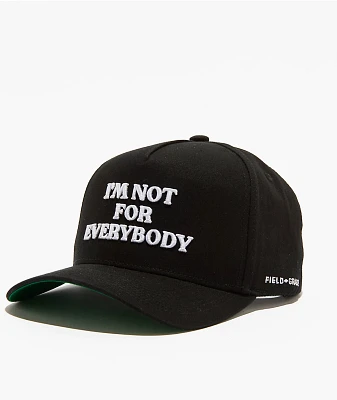 Field Grade Not For Everybody Black Snapback Hat