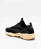 Fila Fastic Black & Gardenia White Shoes