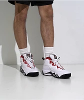 Fila MB White, Black & Fila Red High Top Shoes