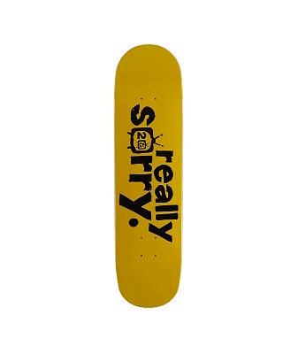 Flip Scribble Logo Yellow 8.25" Skateboard Deck