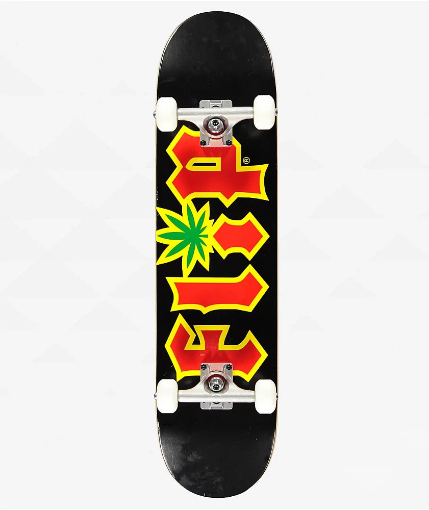 Flip Team HKD Rasta 7.87" Skateboard Complete