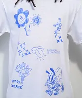 Floristry Studios Doodle White T-Shirt