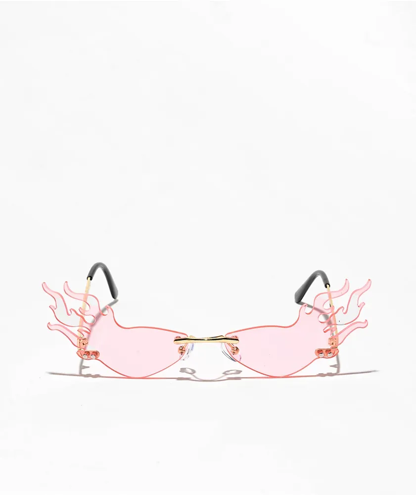 Fly Fire Tip Pink Sunglasses