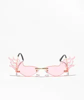 Fly Fire Tip Pink Sunglasses
