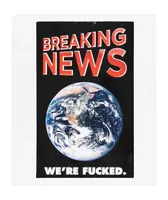 Flying Coffin Breaking News Sticker