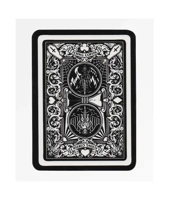 Flying Coffin Playing Card Sticker