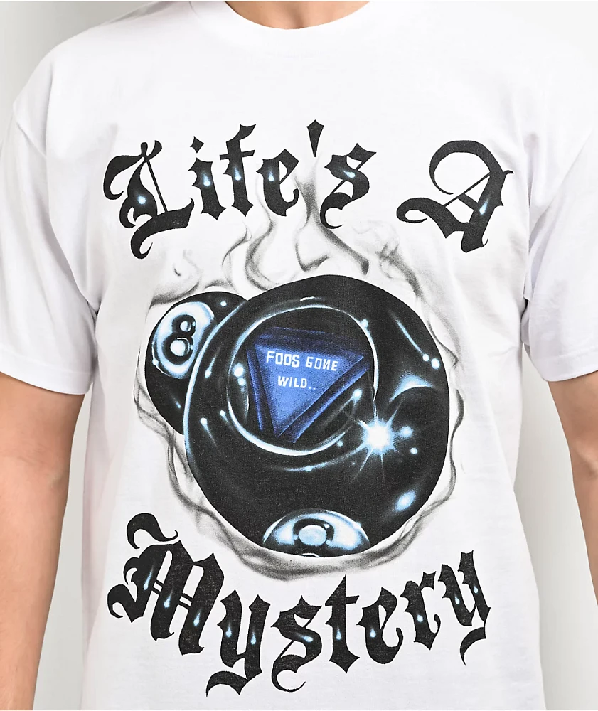 Foos Gone Wild 8Ball Mystery White T-Shirt