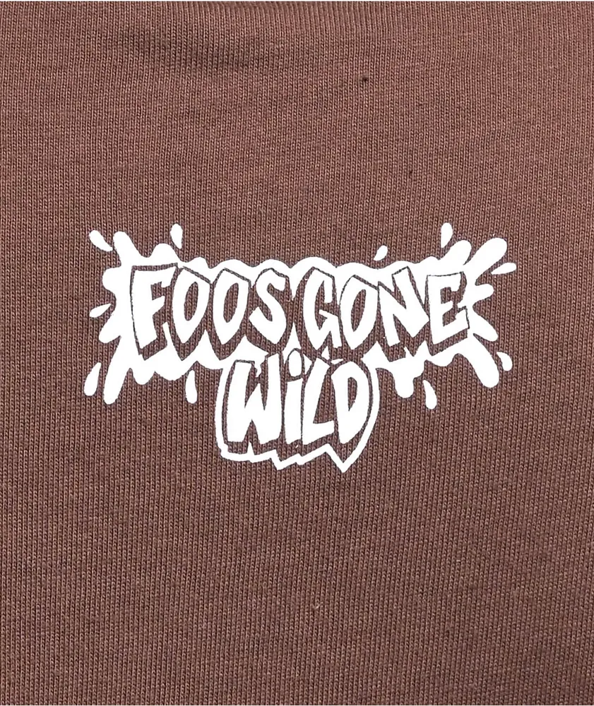 Foos Gone Wild Clown Now Cry Later Brown Long Sleeve T-Shirt