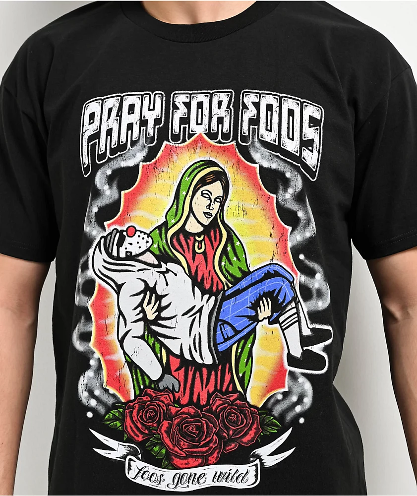 Foos Gone Wild Pray For Foos Black T-Shirt