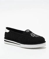 Foos Gone Wild Script Sick Black & White House Slippers