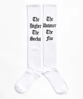 Foos Gone Wild The Downer The Foo White Crew Socks