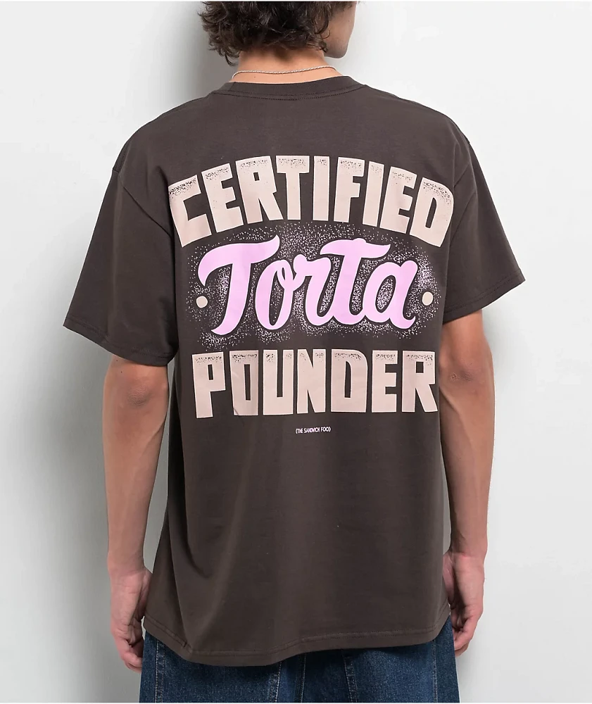 Foos Gone Wild Torta Pounder Brown T-Shirt