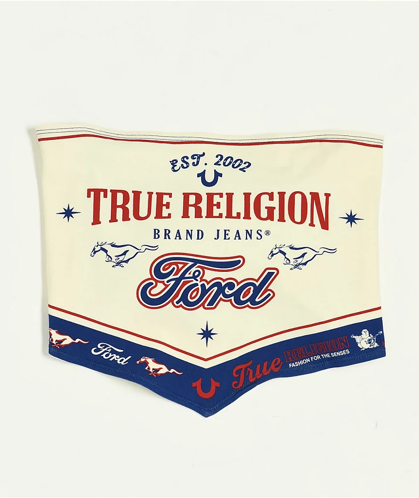 Ford x True Religion Irena Scarf Tube Top