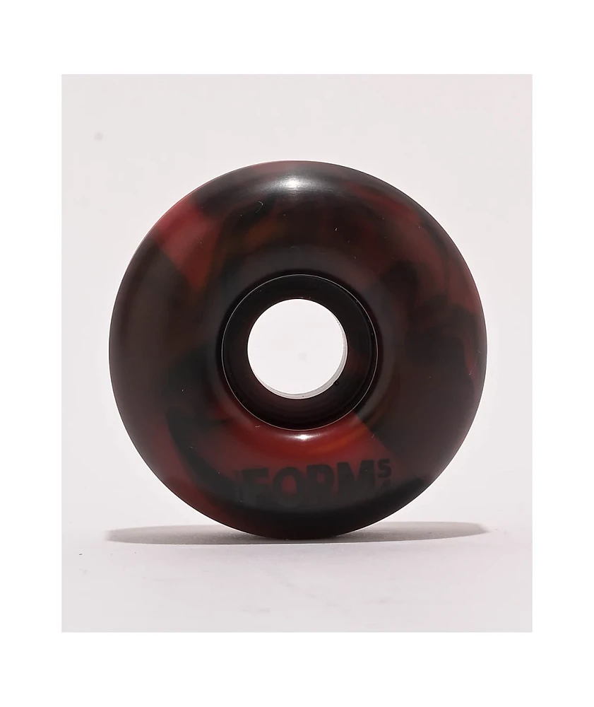 Form Red & Black Swirl 54mm 103a Skateboard Wheels