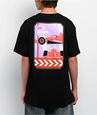 Formula 1 Las Vegas Grand Prix Block Black T-Shirt