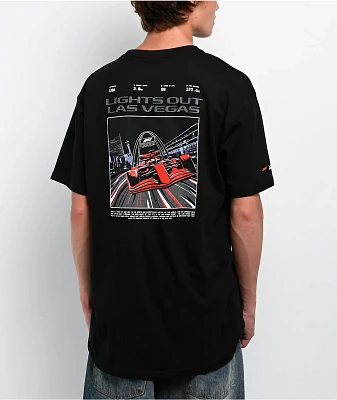 Formula 1 Las Vegas Grand Prix Lights Out Black T-Shirt