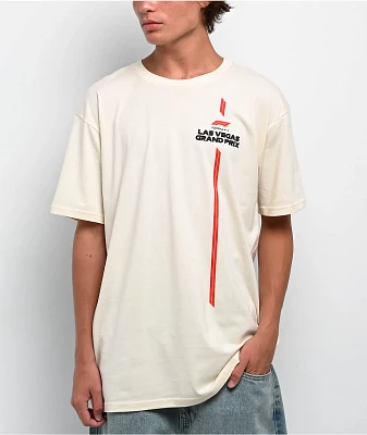 Formula 1 Las Vegas Grand Prix Three Of A Kind Natural T-Shirt