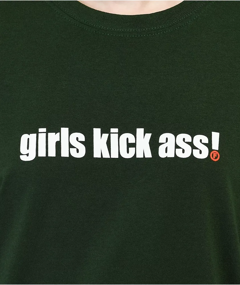 Foundation Girls Kick Ass Green T-Shirt