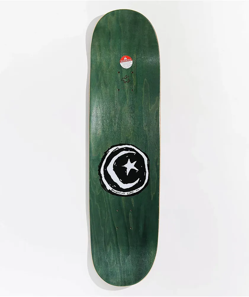 Foundation Star And Moon Scribble 8.5" Skateboard Deck