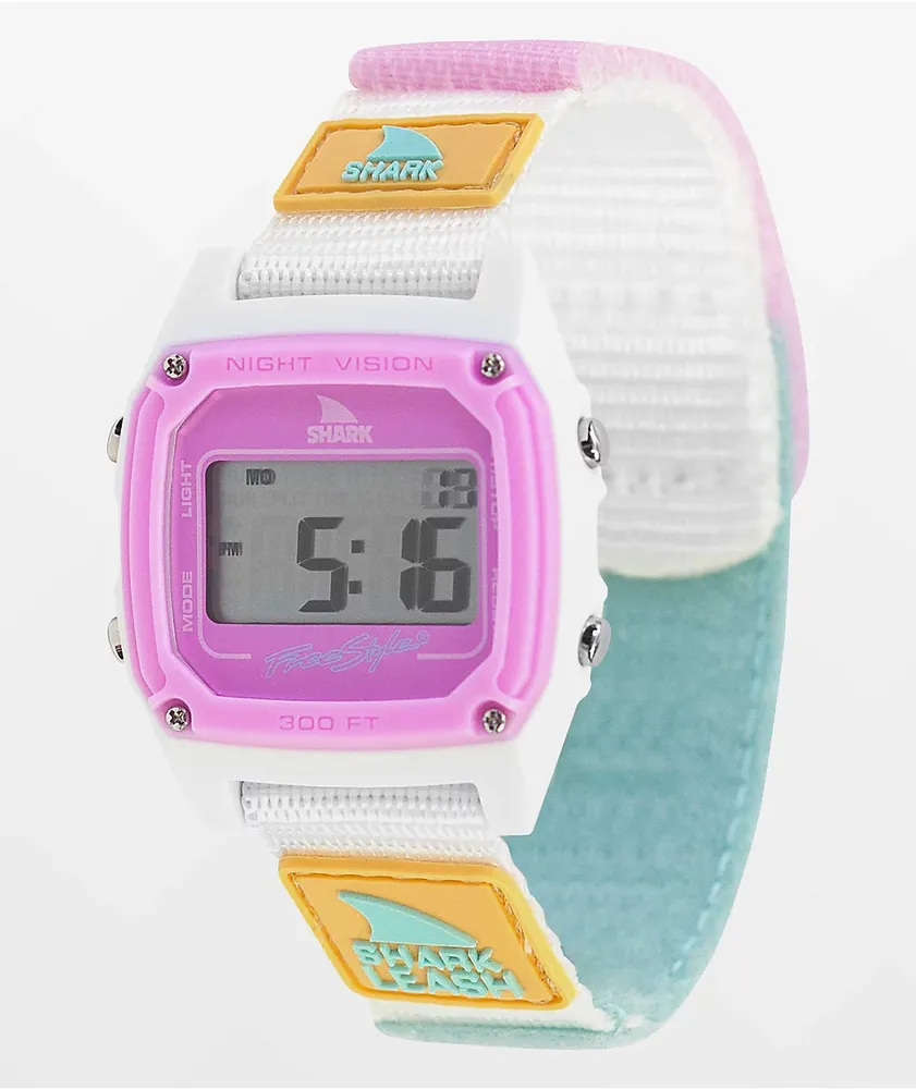 Freestyle Shark Classic Clip Watch - Aqua Hibiscus Blue Digital Watch | NEW  Freestyle Collection – Sand Surf Co.