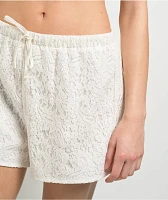 Freeword Alba Lace Ivory Shorts