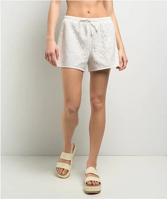 Freeword Alba Lace Ivory Shorts