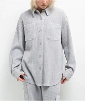 Freeworld Cleo Waffle Grey Flannel Shirt