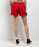 Freeworld Juliet Cutoff Red Sweat Shorts