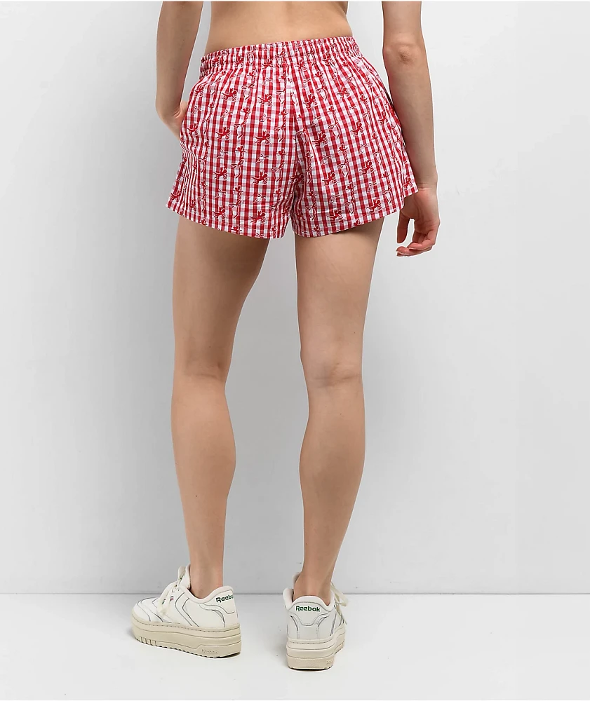 Freeworld Lyra Red Gingham Boxer Shorts