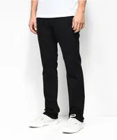 Freeworld Messenger Pure Black Stretch Skinny Jeans