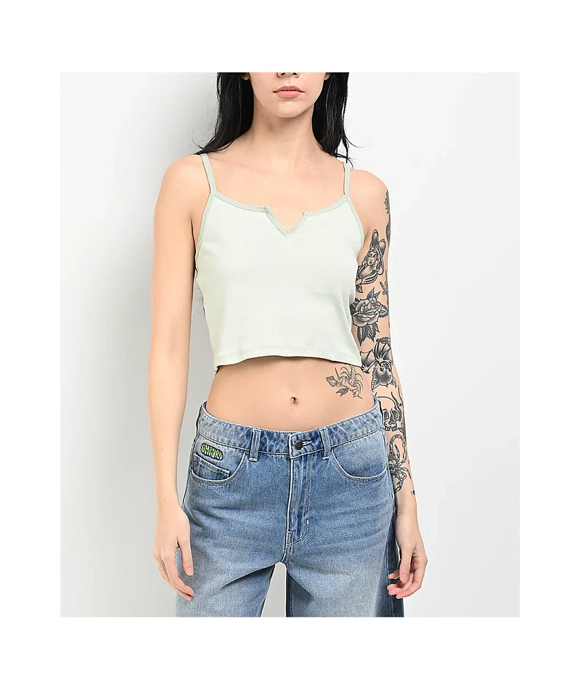 Freeworld Mirabelle Aqua Crop Tank Top