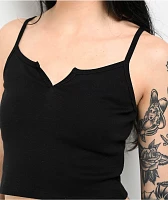 Freeworld Mirabelle Black Crop Tank Top