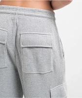 Freeworld Nola Waffle Grey Cargo Relaxed Sweatpants