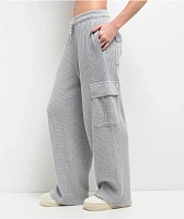 Freeworld Nola Waffle Grey Cargo Relaxed Sweatpants