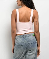 Freeworld Pheobe Pink V-Neck Crop Tank Top