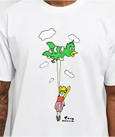 Frog Bird Girl White T-Shirt
