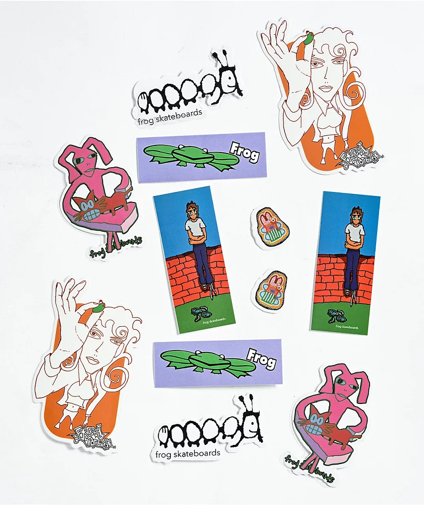Frog Skateboards Number 11 Sticker Pack