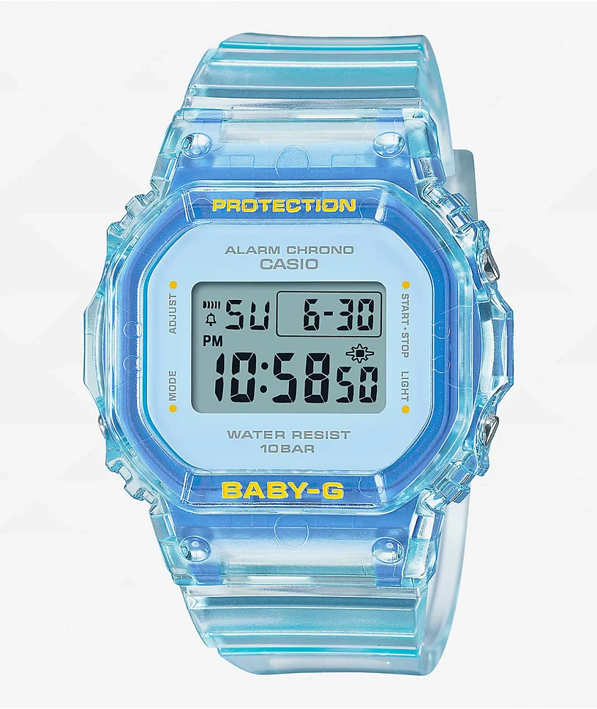 G-Shock Baby-G BGD565SJ-2 Transparent Blue Digital Watch