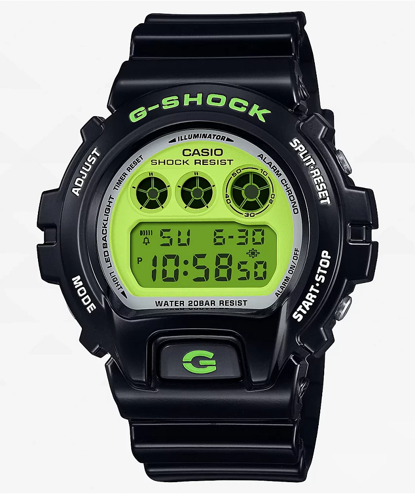 G-Shock DW-6900RCS-1 Black & Green Watch 