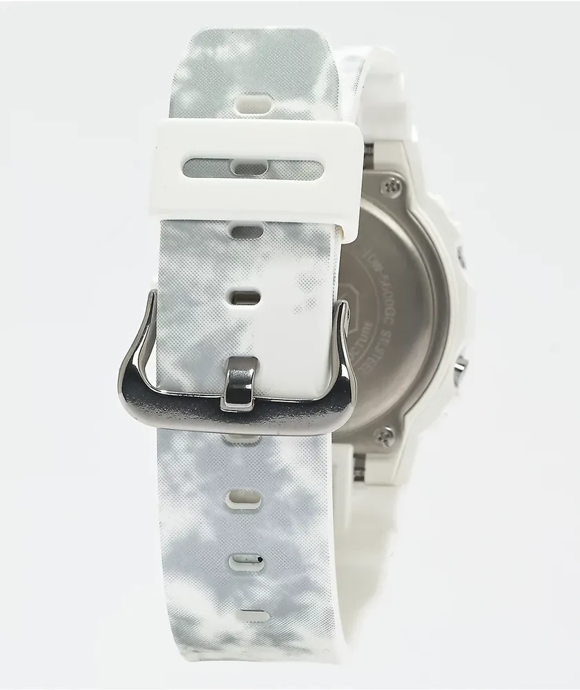 G-Shock DW5600 White & Black Marble Digital Watch