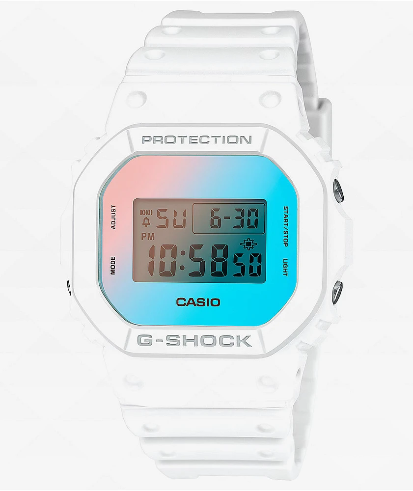 G-Shock DW5600TL-7 White & Turquoise Digital Watch