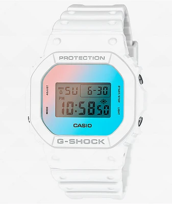 G-Shock DW5600TL-7 White & Turquoise Digital Watch